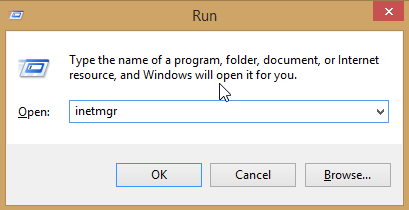 Run window IIS Deployment