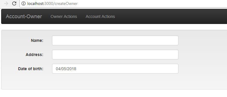Create from started - Dynamic Form Creation