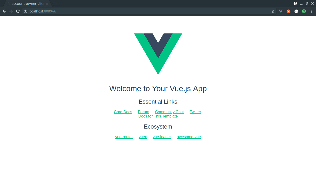 Starting Our Application - Creating Vue.js project