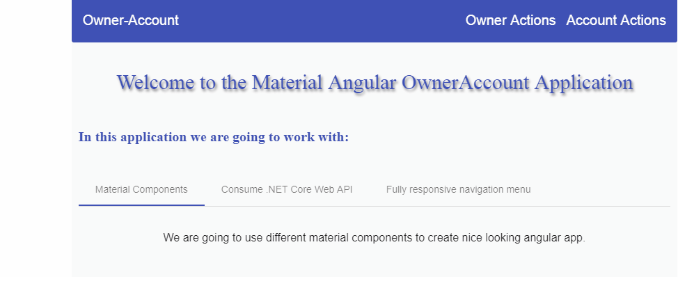 routing completed - angular material table