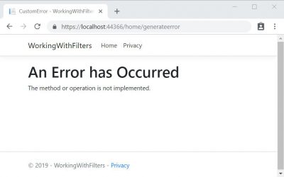 Filters in ASP.NET Core MVC Application - Code Maze