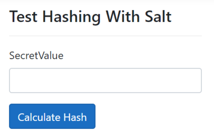 test hashing with salt