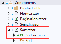 Files for sorting in Blazor WebAssembly