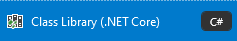 Adding a new .NET Core Class Library