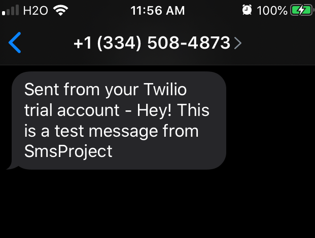 Received Text from Twilio - SMS and ASP.NET Core