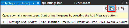 queue add message option