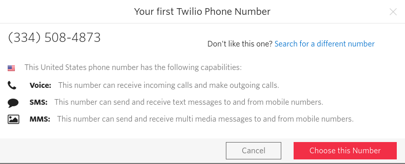 Twilio Number - SMS and ASP.NET Core