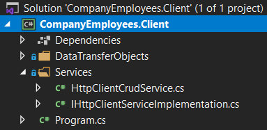 Client application for using HttpClient in ASP.NET Core applications