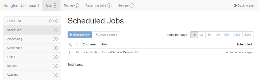 Succeeded Jobs - Delayed