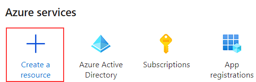 Resource Creation button for Azure Active Directory B2C Tenant