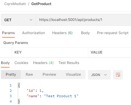 Get product by id cqrs query