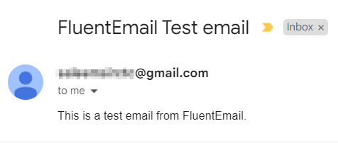 Gmail Test email