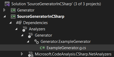 Generated file from SourceGenerators in C#