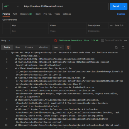 How to Use Basic Authentication With HttpClient? - Code Maze