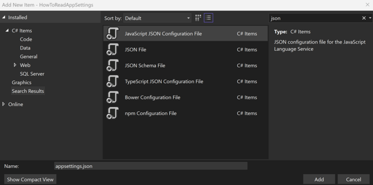 How To Read Appsettings.json In A .net Console Application - Code Maze